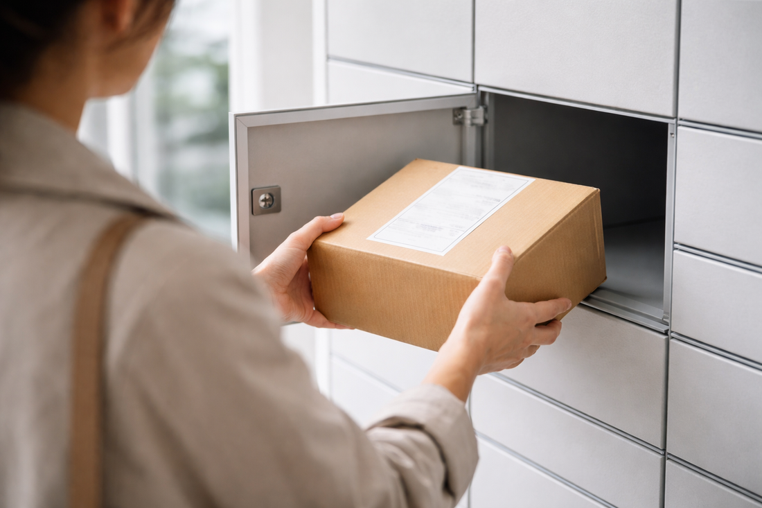 Récupération d'un colis dans un locker