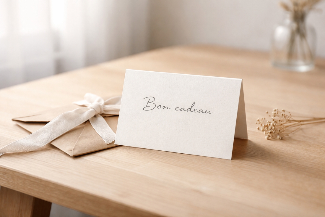 ouverture d'une enveloppe contenant une carte cadeau Atelier Wild