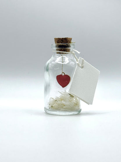 Petit flacon poétique – Cœur & pétales