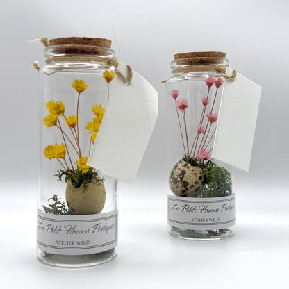 Petit flacon poétique – Œuf fleuri