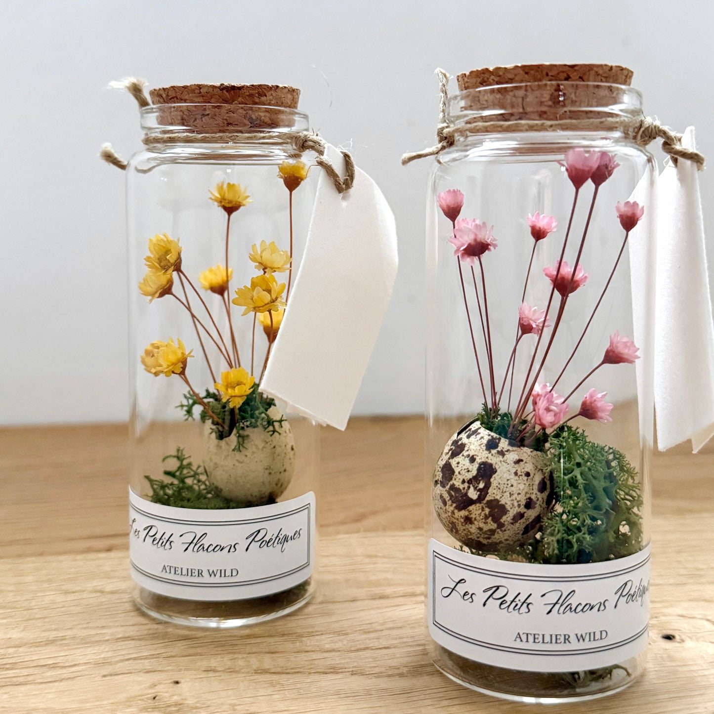 Petit flacon poétique – Œuf fleuri