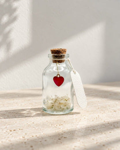 Little Poetic Bottle - Heart and Petals 